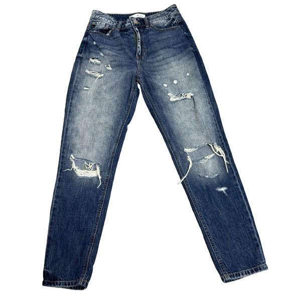 Kancan Estilo Size 3 / 25 Blue Distressed Jeans - Picture 5 of 8
